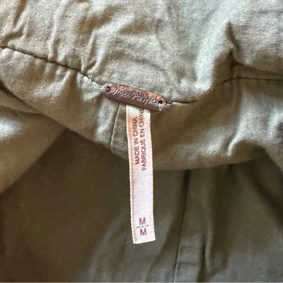 Free People Golden Quills Military Jacket size M - Picture 8 of 13